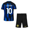 Original Trikotsatz Inter Mailand Lautaro Martinez 10 Heimtrikot 2023-24 Für Kinder